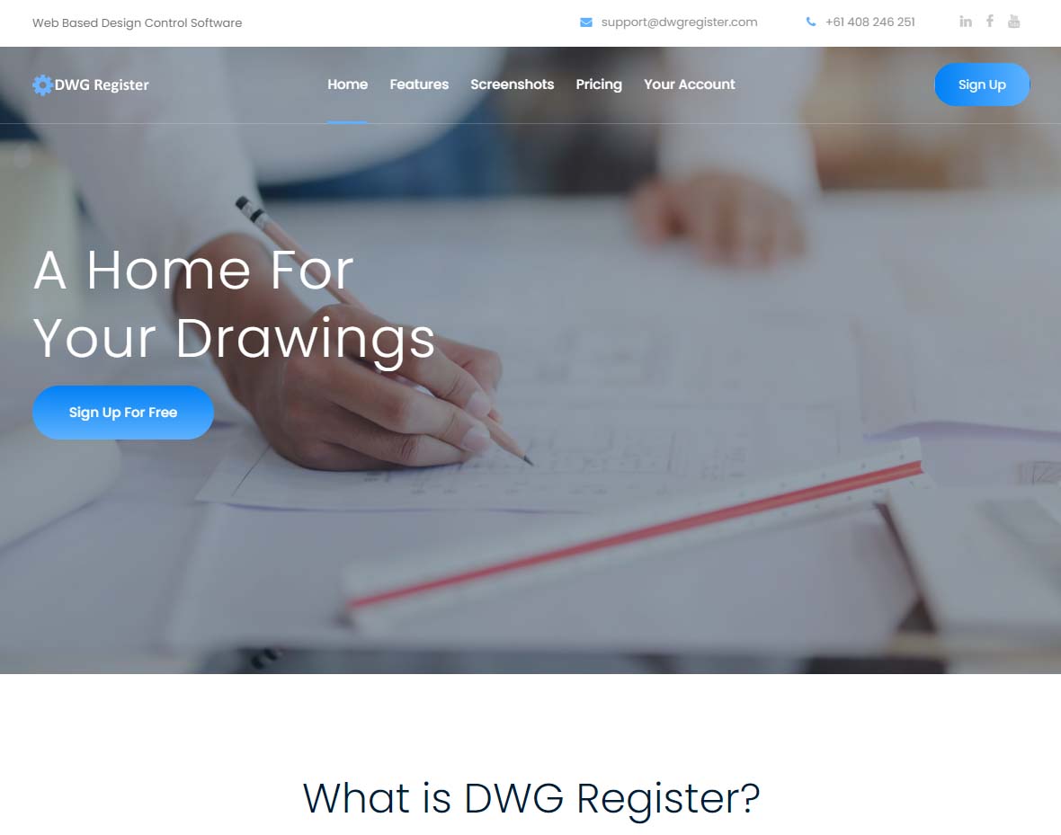 DWG Register - Design Control Software